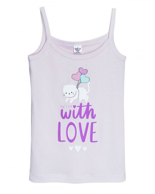 Tank top for girls with straps LETS GO