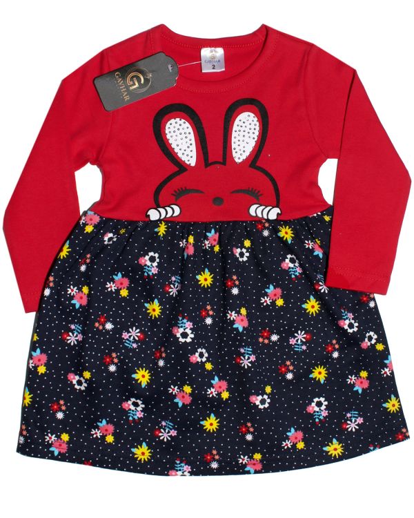 Dress for girls 2-5 GAVHAR red