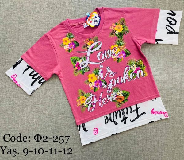 T-shirt for teenage girls 9-12 FUSI