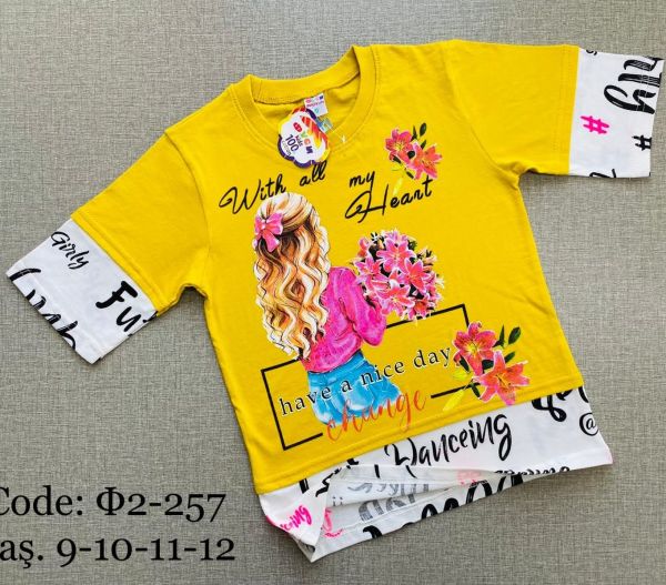 T-shirt for teenage girls 9-12 FUSI